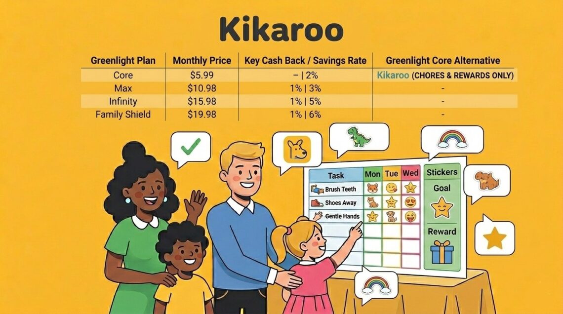Greenlight card pricing tiers and fees comparison