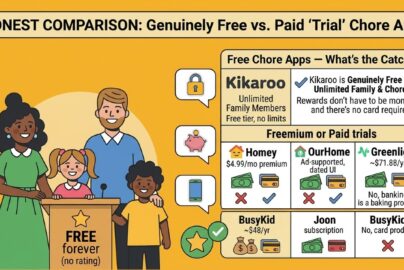 Free chore apps for families compared by cost and features