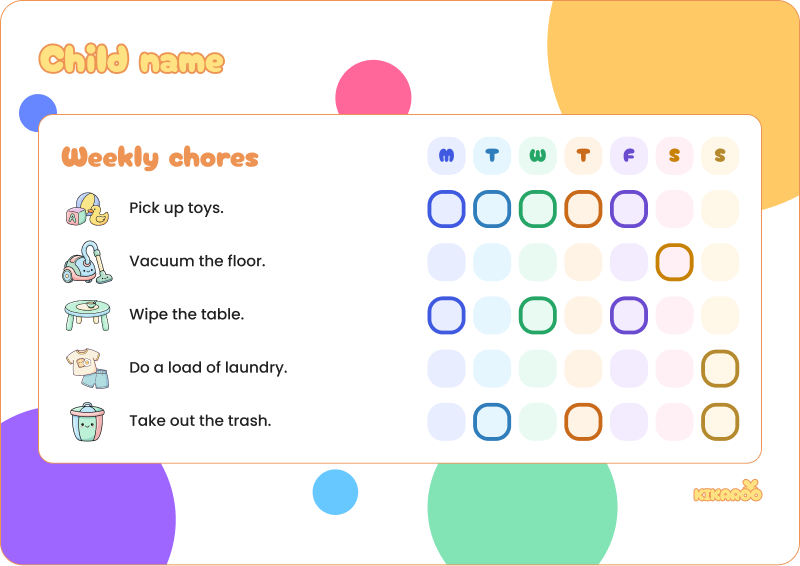 Chore chart example 1