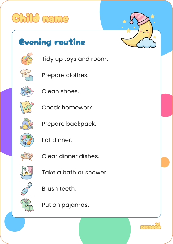 Chore chart example 3