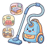 Vacuum the whole apartment