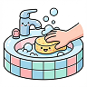 Clean the bathroom