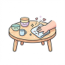 Wipe kitchen table